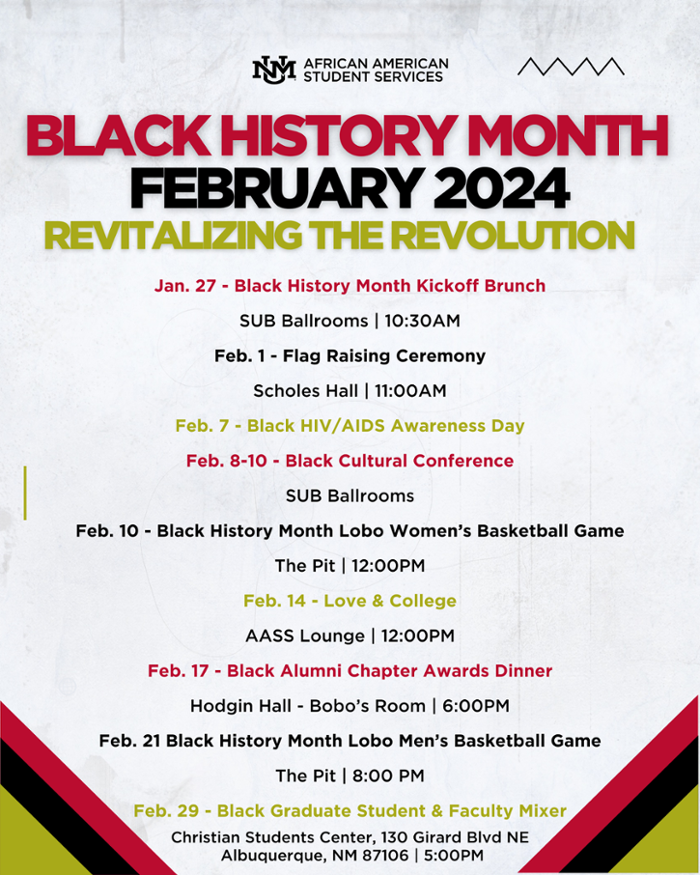 2024  Black History Month flyer